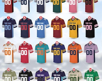 Camiseta de fútbol personalizada con nombre y número del equipo, camiseta de fútbol de manga corta con cuello en V, camisetas de fútbol