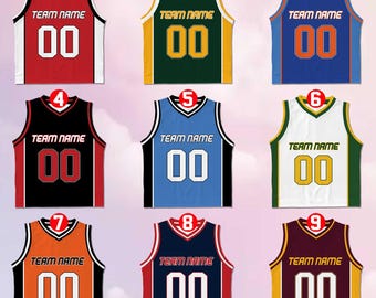 Camiseta de baloncesto personalizada con nombre y número del equipo, camiseta de baloncesto personalizada para niños jóvenes, atuendo para el día del juego, camiseta de cumpleaños para niños, camiseta para niños pequeños