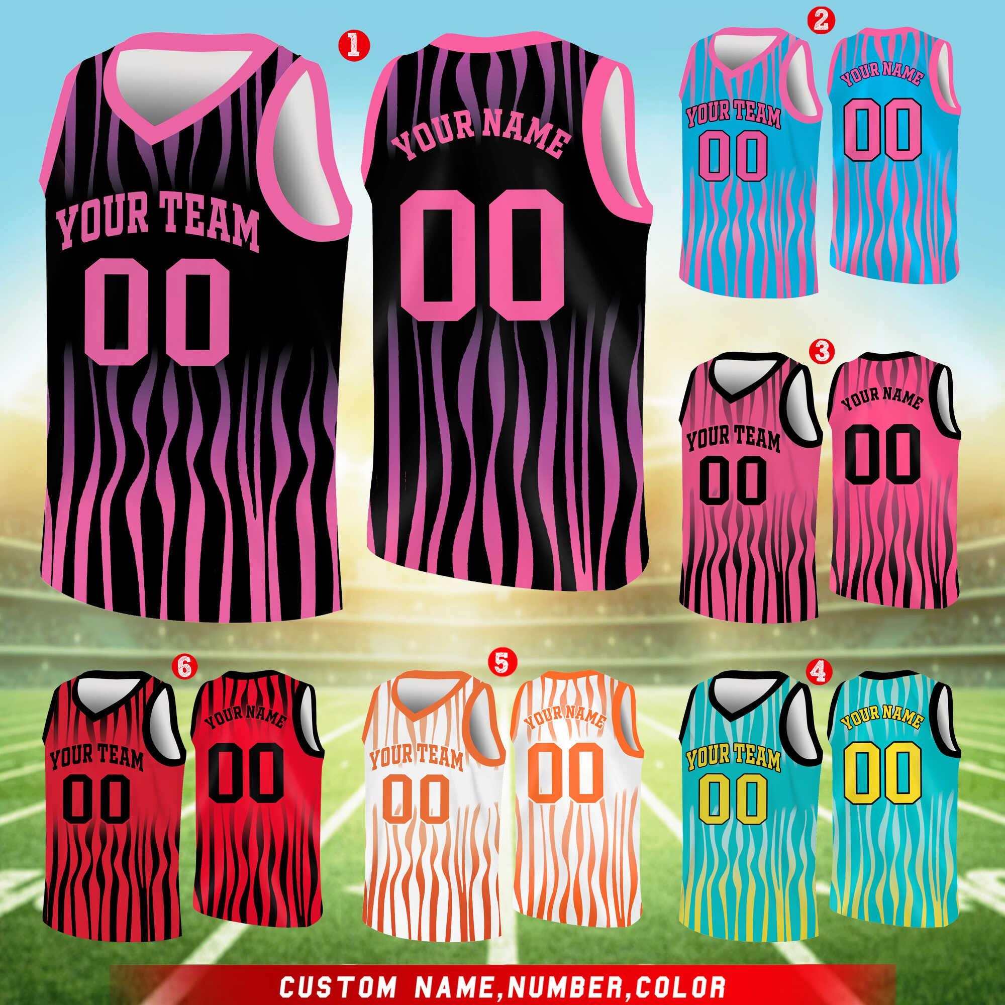 Custom Basketball Jersey Team Name & Number, Personalized Adult