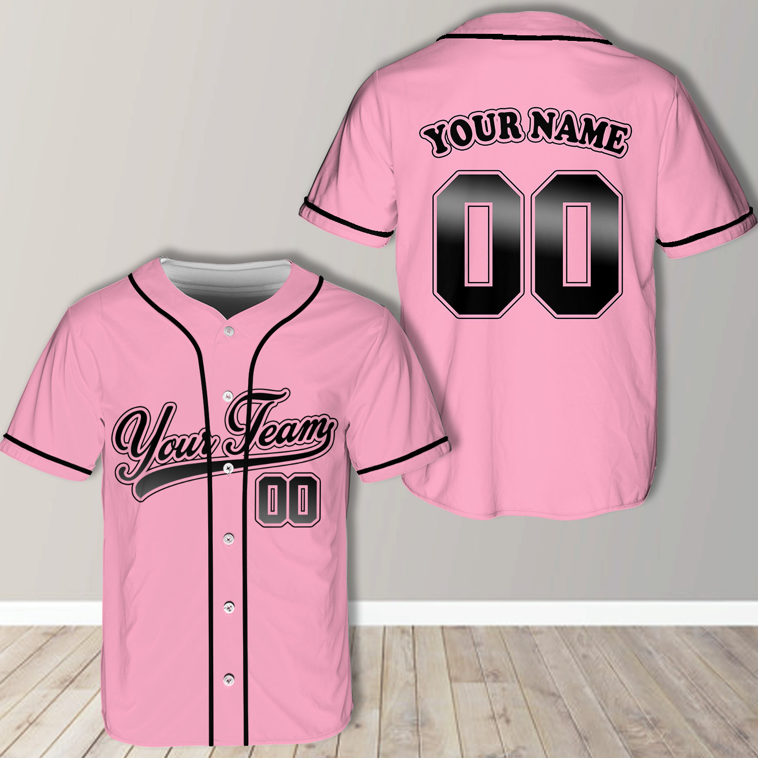 Custom Baseball Jersey - Personalized With Name & Number | For Men, Women, Kids, Teams | Breathable Fabric
