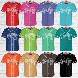 Personalized Team Name And Number Baseball Jersey, Custom Baseball Jersey Shirt, Baseball Jersey Uniform For Baseball Fans Baseball Lovers