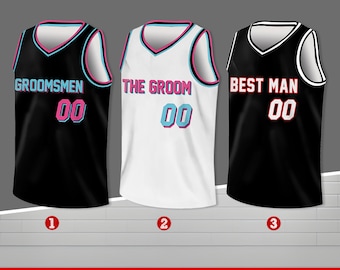 Custom Groom & Groomsmen Basketball Jersey, Personalized Best Man Jersey, Basketball Jersey For Engagement Wedding Bachelor Party Jersey