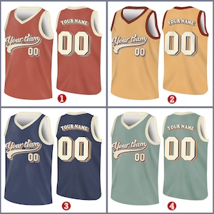 Custom Basketball Jersey Team Name & Number, Basketball Jersey Team, Game Day Outfit, Basketball Jersey for Basketball Fan Lovers Players