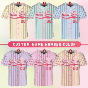 Personalized Team Name And Number Baseball Jersey, Custom Baseball Jersey Shirt, Baseball Jersey Uniform For Baseball Fans Baseball Lovers