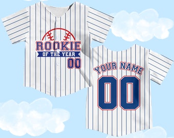 Personalized Rookie Of the Year Kid Baseball Jersey, Custom Name Number Youth Baseball Shirt, Rookie Of The Year Jersey For Baseball Fans