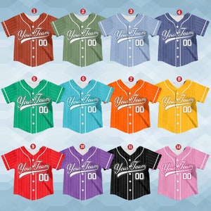 Personalized Team Name And Number Baseball Jersey, Custom Youth Kid Baseball Jersey, Baseball Jersey Uniform For Baseball Fans Lovers