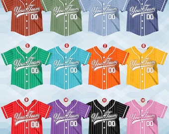 Gepersonaliseerde teamnaam en nummer honkbaltrui, aangepaste jeugd kinderhonkbaltrui, honkbaltrui uniform voor liefhebbers van honkbalfans