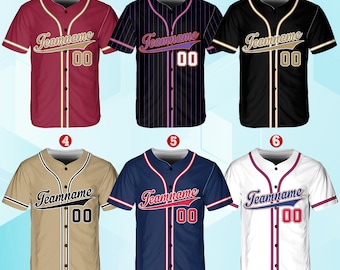 Personalized Glitter Baseball Jersey, Custom Team Name Number Baseball Jersey P199541699