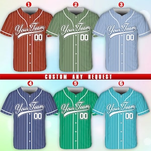 Personalized Team Name And Number Baseball Jersey, Custom Baseball Jersey Shirt, Baseball Jersey Uniform For Baseball Fans Baseball Lovers
