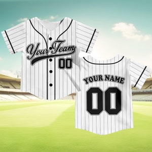 Personalized Team Name And Number Baseball Jersey, Custom Youth Kid Baseball Jersey, Baseball Jersey Uniform For Baseball Fans Lovers