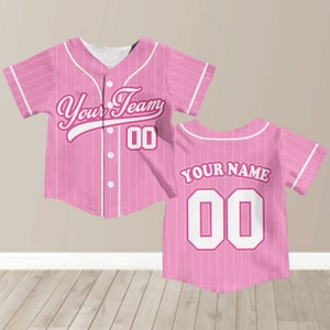 Personalized Team Name And Number Baseball Jersey, Custom Youth Kid Baseball Jersey, Baseball Jersey Uniform For Baseball Fans Lovers