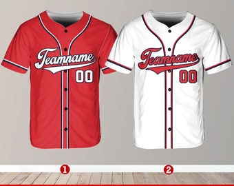 Personalized Team Name And Number Baseball Jersey, Custom Baseball Jersey Shirt, Baseball Jersey Uniform For Baseball Fans Lovers