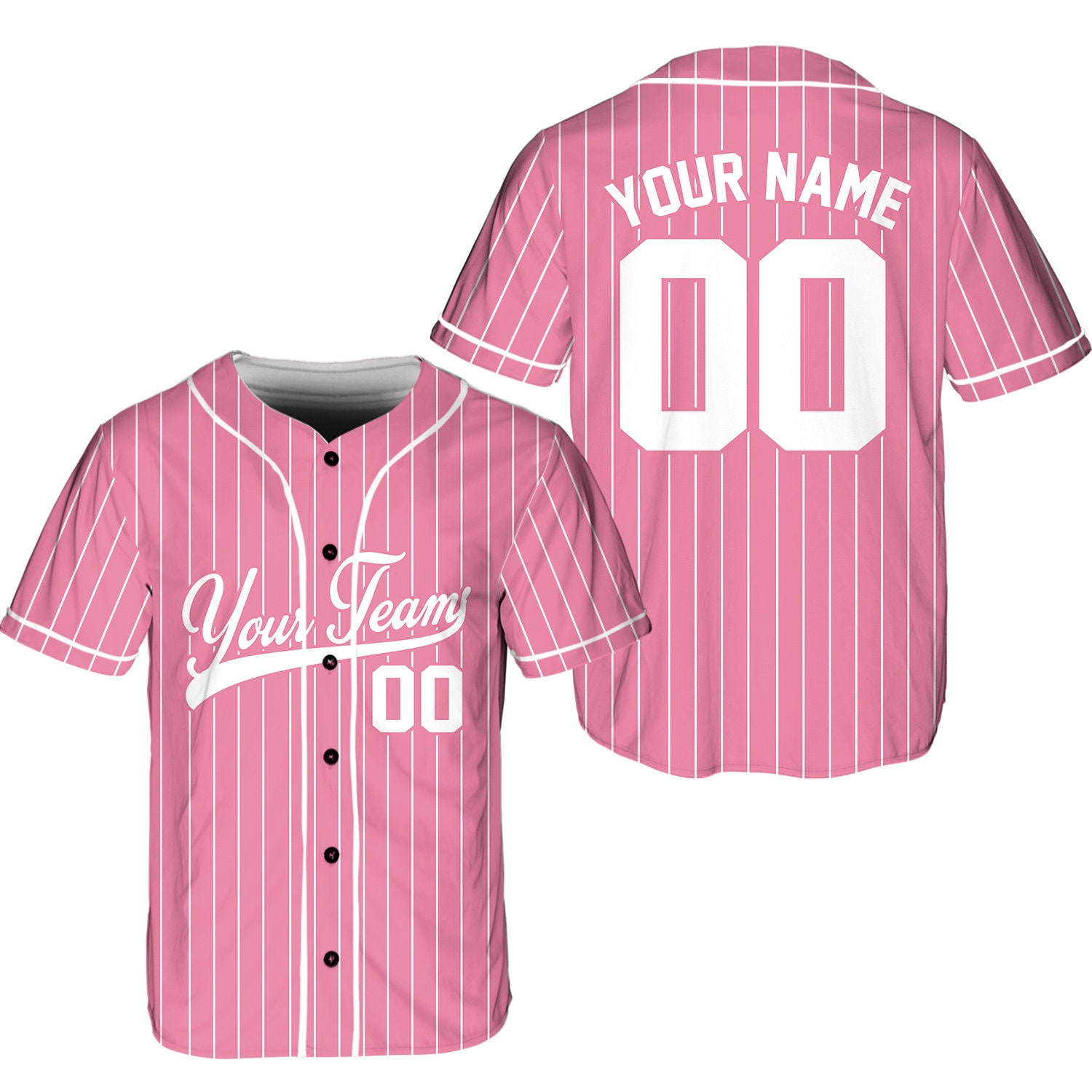 Personalized Team Name And Number Baseball Jersey, Custom Baseball Jersey Shirt