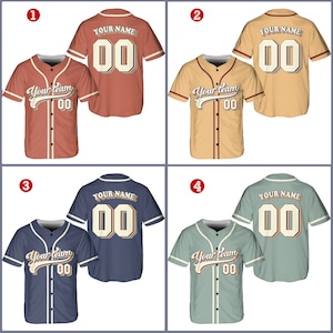 Personalized Vintage Team Name And Number Baseball Jersey, Custom Baseball Jersey Shirt, Baseball Jersey Uniform For Baseball Fans Lovers