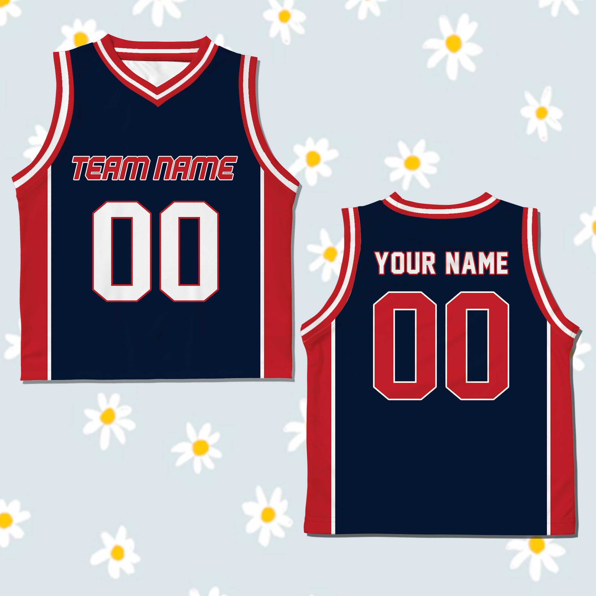 Camiseta De Baloncesto Personalizada AOIOAFUY - Con Nombre, Número Y Logo, Para Adultos Y Niños