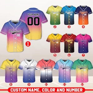 Personalisierter Teamname und Nummer Nadelstreifen Baseball Jersey, benutzerdefinierte Streifenlinie Farbe Baseball Jersey, Baseball Jersey Uniform Baseballfans