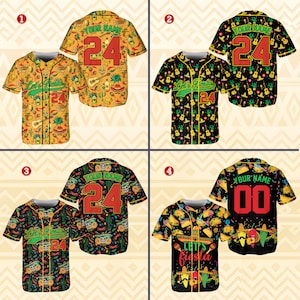 Camiseta de béisbol personalizada Let's Fiesta, nombre personalizado Camisa de camiseta de béisbol Cinco De Mayo, camiseta de béisbol para Fiesta Squad Fiesta Mexicana