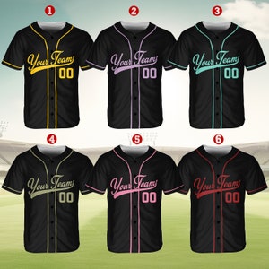 Personalized Team Name And Number Baseball Jersey, Custom Baseball Jersey Shirt, Baseball Jersey Uniform For Baseball Fans Baseball Lovers