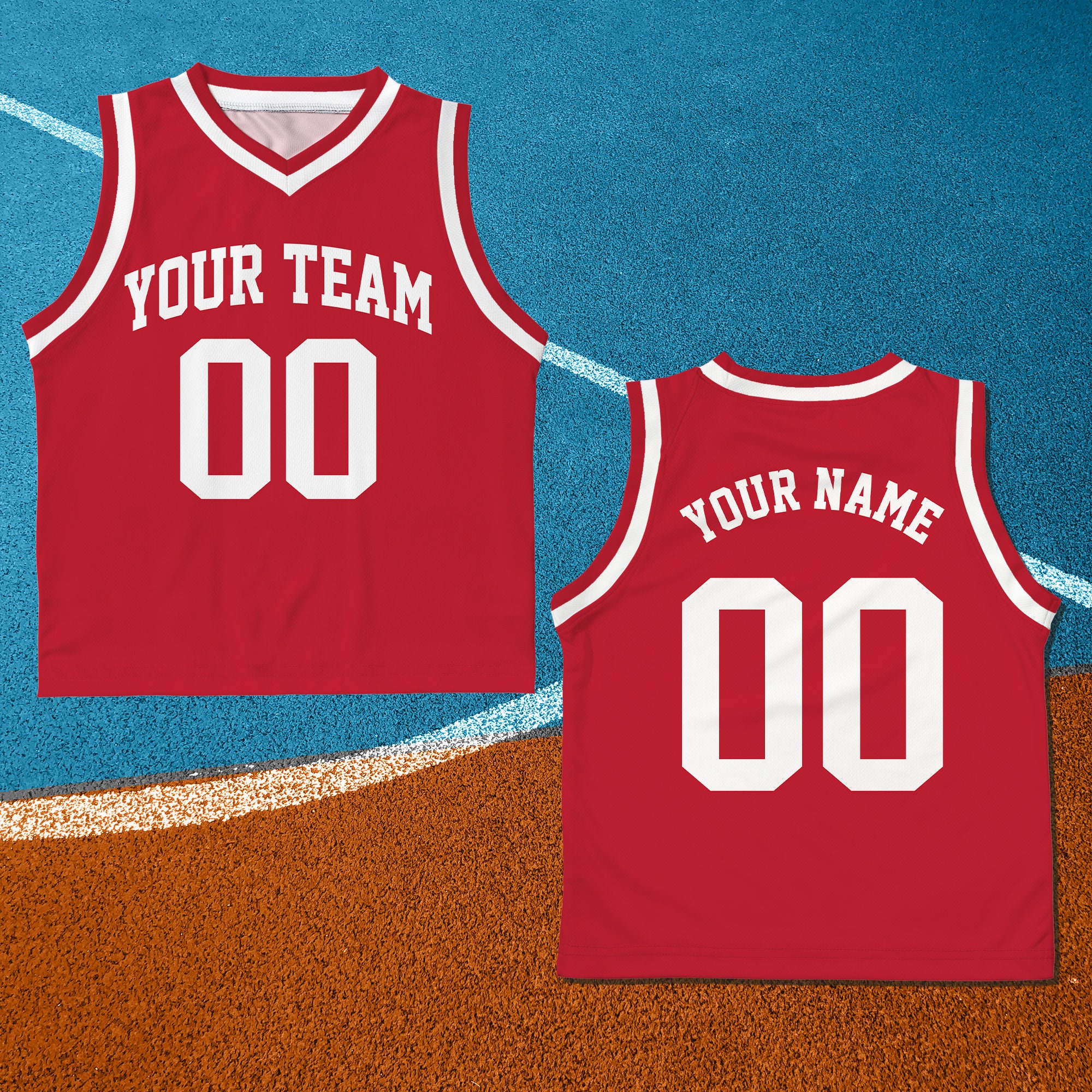 HDSD Custom Kids Breathable Basketball Jerseys, Personalize Name Number Logo Adults Basketball Sets Blue Pink