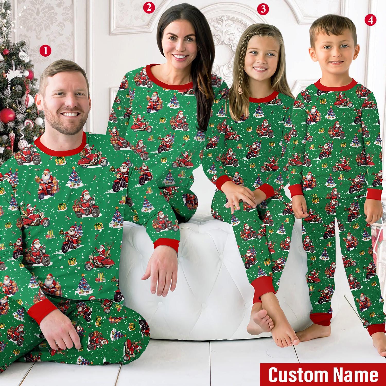 Harley davidson christmas pajamas sale