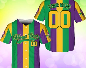 Personalisierte Karneval Baseball Jersey, Name und Nummer Baseball Jersey, Karneval Karneval Jersey, Geschenk für die Familie Matching