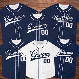 Personalized The Groom Groomsmen Baseball Jersey, Custom Best Man Jersey, Baseball Jersey For Engagement, Married Couple, Wedding Jersey