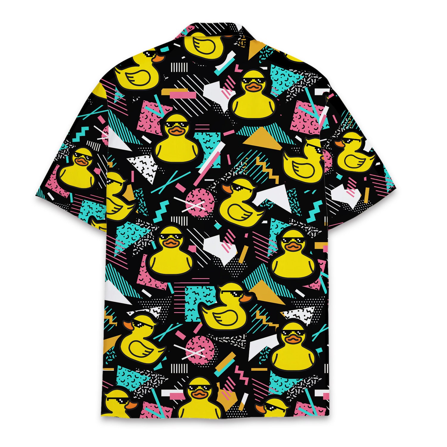 Retro Duck Hawaiian Shirts for Men Women