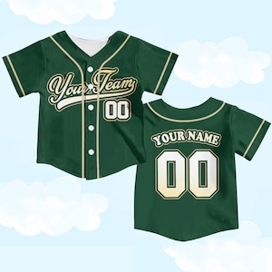 Personalized Team Name And Number Baseball Jersey, Custom Youth Kid Baseball Jersey, Baseball Jersey Uniform For Baseball Fans Lovers