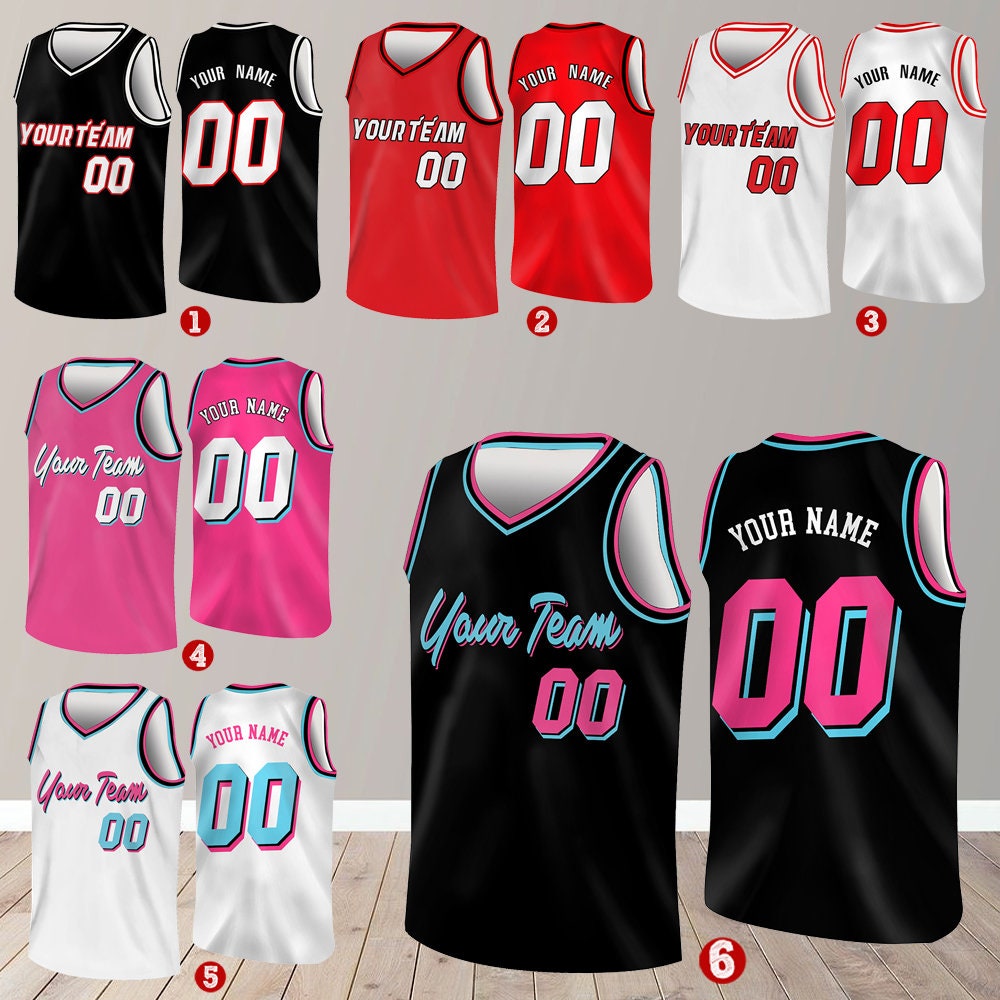 Sweat Heast Purple, Pink, Magenta, Blue, Black, White Custom Basketball  Uniforms, Jerseys, Shorts