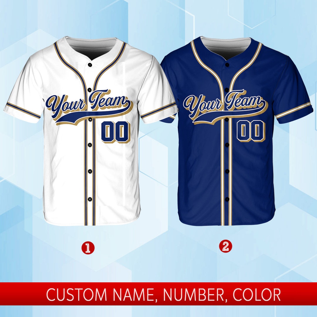 Design Your Own Baseball Jersey For Men With Novel Button Design Printing Team Name Number Outdoor Softball Training Uniform