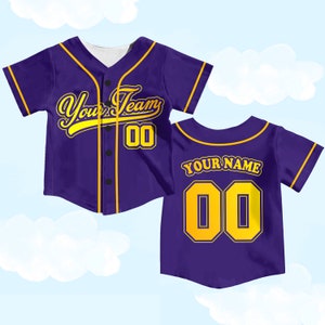 Personalized Team Name And Number Baseball Jersey, Custom Youth Kid Baseball Jersey, Baseball Jersey Uniform For Baseball Fans Lovers