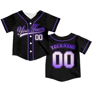 Personalized Team Name And Number Baseball Jersey, Custom Youth Kid Baseball Jersey, Baseball Jersey Uniform For Baseball Fans Lovers