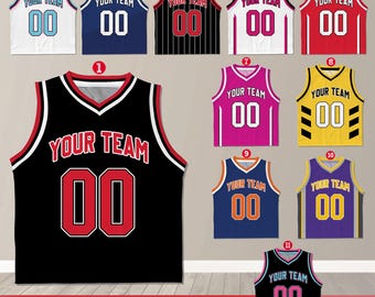 Custom Basketball Jersey Team Name & Number, Personalized Youth Kid Basketball Jersey, Game Day Outfit, Kids Birthday Jersey, Toddler Jersey