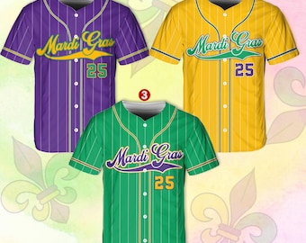 Personalisierte Karneval Baseball Jersey, Name und Nummer Baseball Jersey, Karneval Karneval Jersey, Geschenk für die Familie Matching