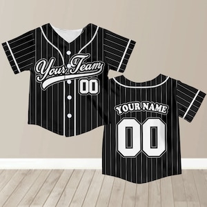 Personalized Team Name And Number Baseball Jersey, Custom Youth Kid Baseball Jersey, Baseball Jersey Uniform For Baseball Fans Lovers