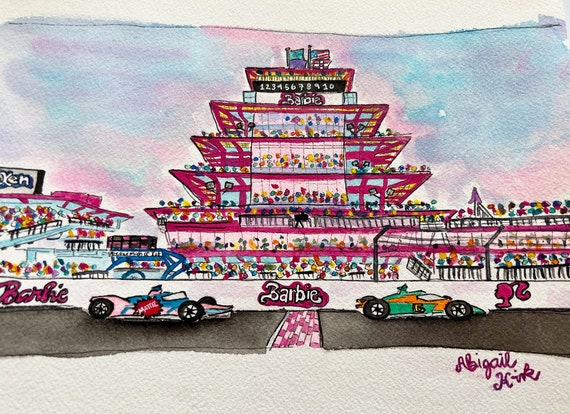 Barbie race track hotsell