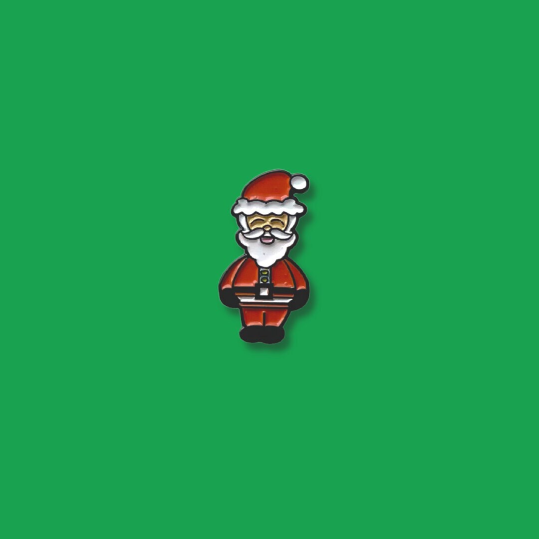 Santa Pin Design Christmas Santa Soft Enamel Pin, Unique Fun Christmas Gift, Novelty Pin ...