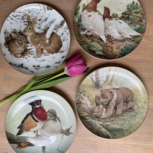 John Francis - Collectors Studio - The Forest Years plates (4) - Porcelain