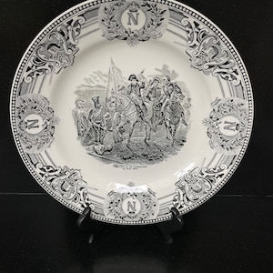 Boch La Louviere Belgium NAPOLEON Cabinet plate