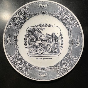 Boch Frères Keramis Cabinet plate. Made in Belgium.