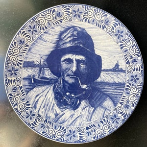 Delft Blauw Chemkefa Plate 29 cm Old Salor. Made in Holland.