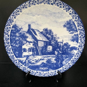 Delft Blauw Chemkefa 106 Plate 29 cm Herfst/ Autumn. Made in Holland.