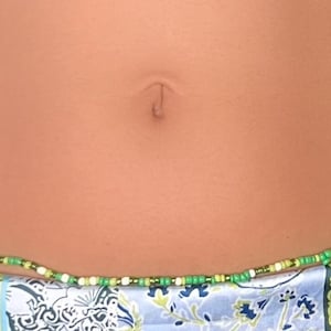 ELASTIC waist beads - Waist beads african waist beads - belly jewelry - belly chain - belly beads - BAYA