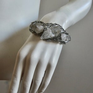 Bracelet with Raw Rock Crystal