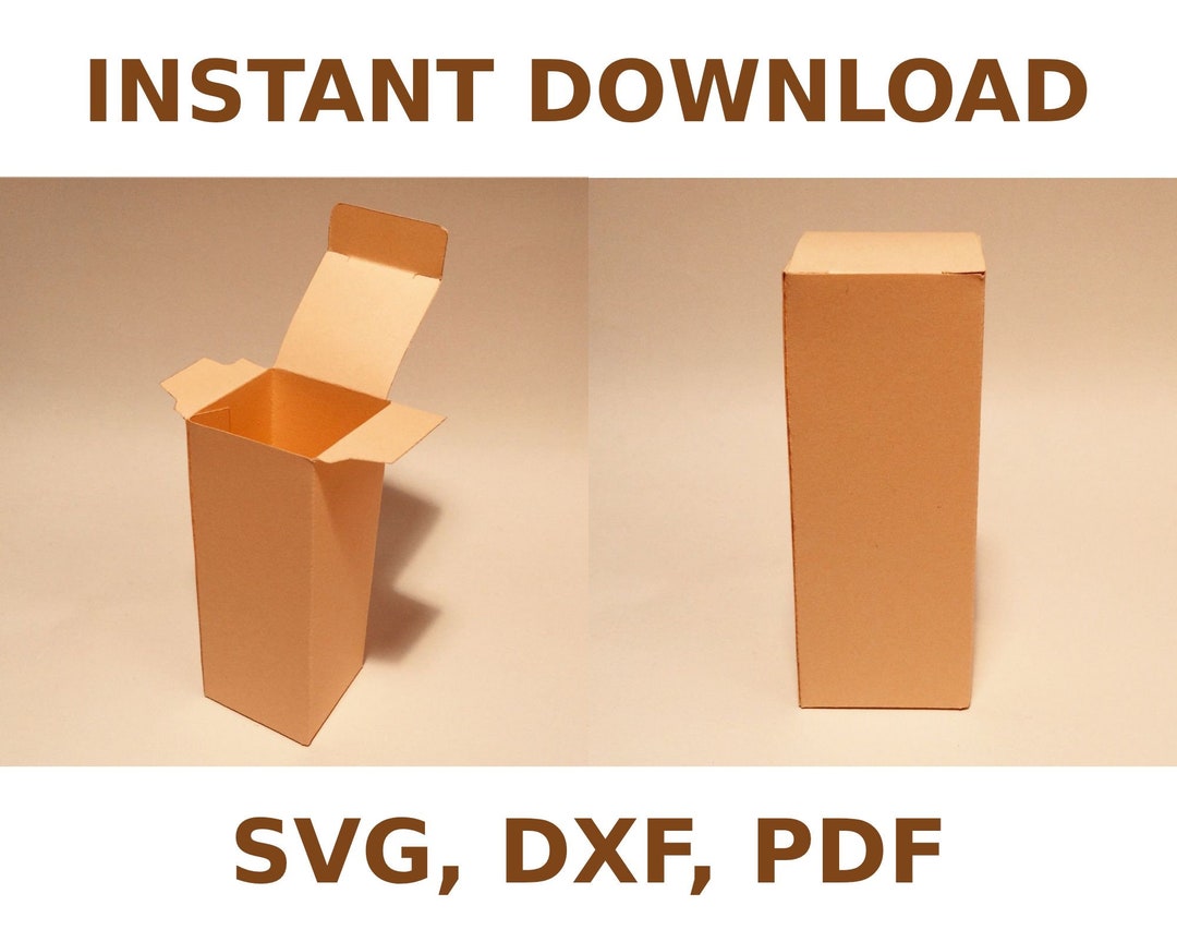 Wine Glass Box Template, Champagne Flute Box, Wine Glass Gift Box