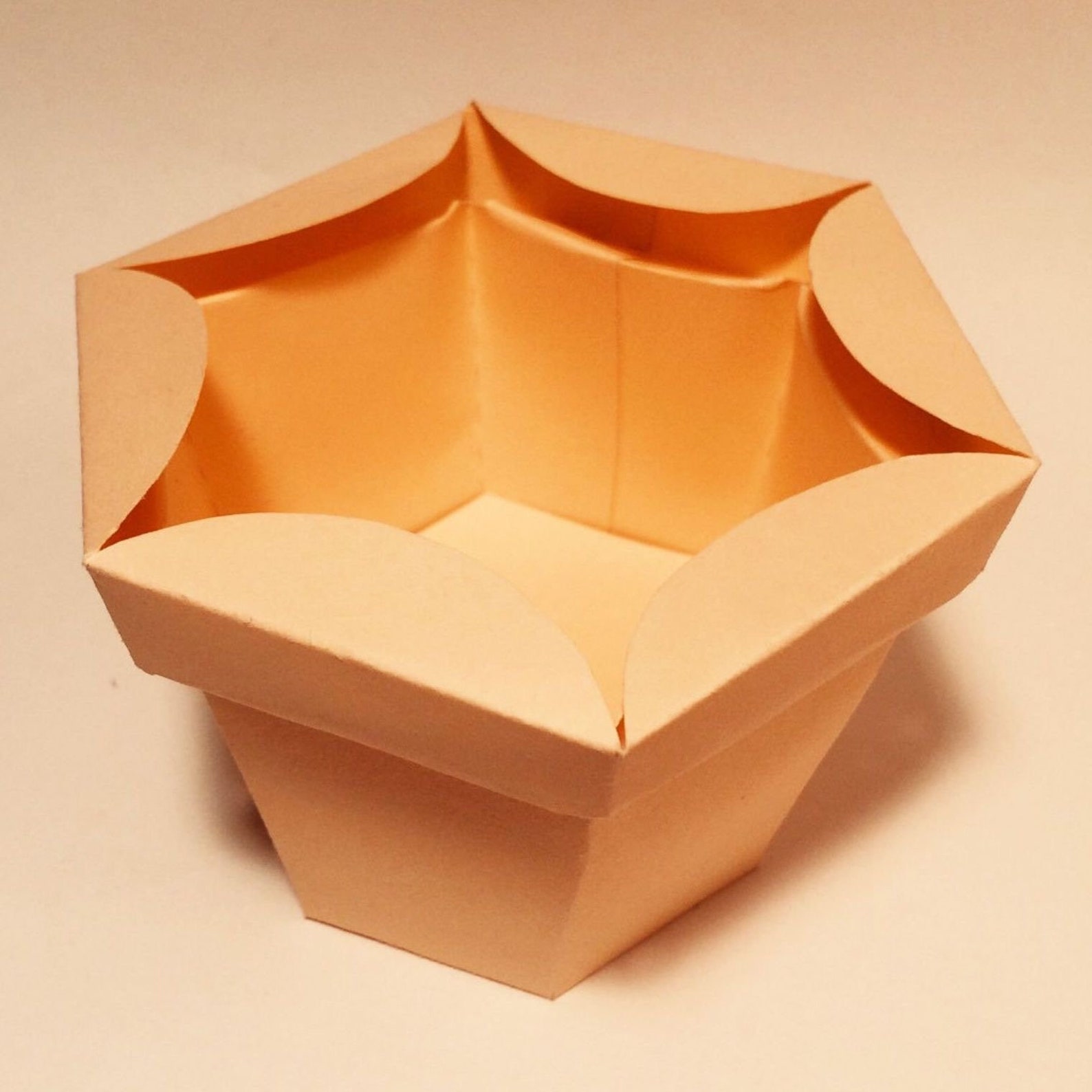 Flower Pot Box Template Flower Box Paper Flower Pot Flower Etsy