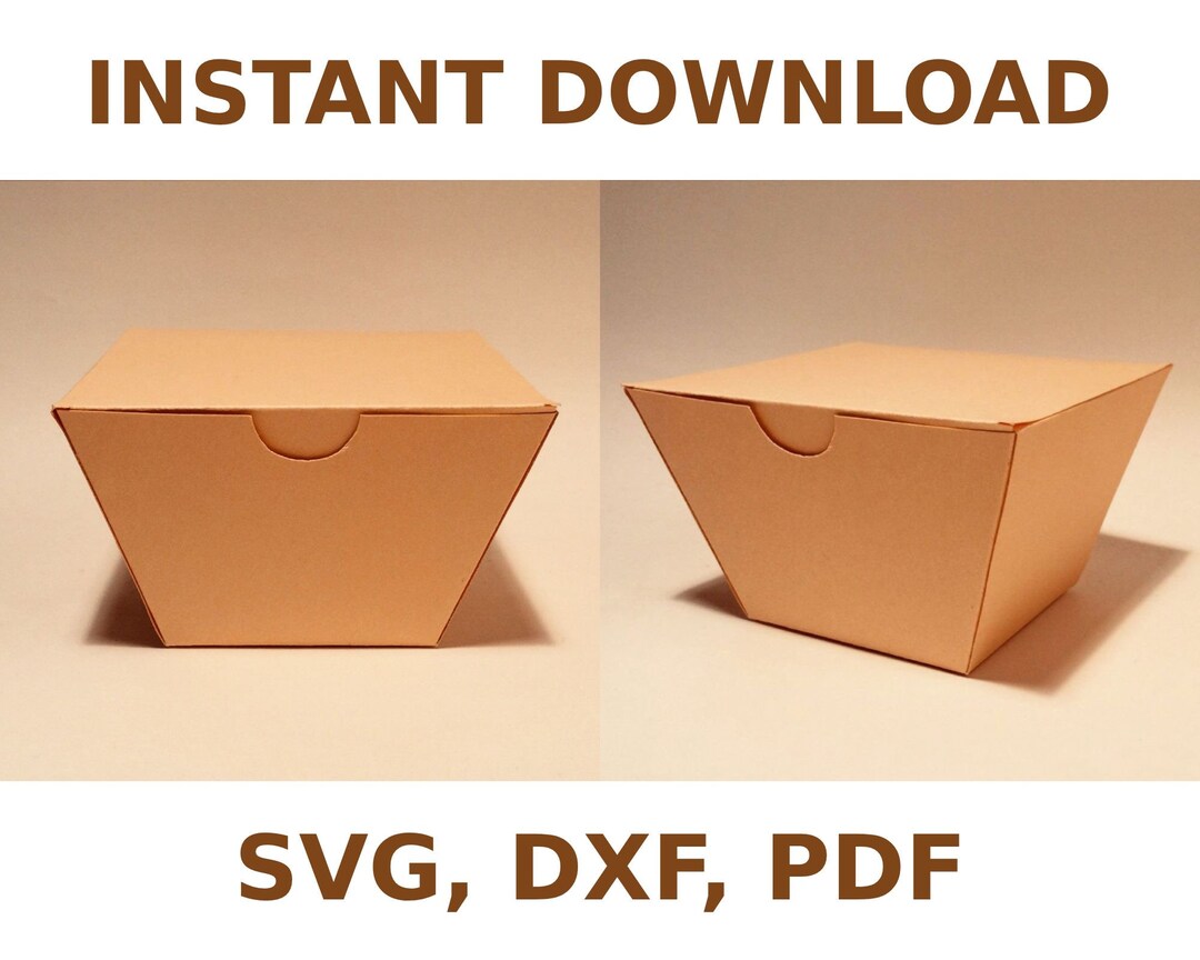 Food Box Template, French Fries Box, Chips Box, Snack Box, Candy Box