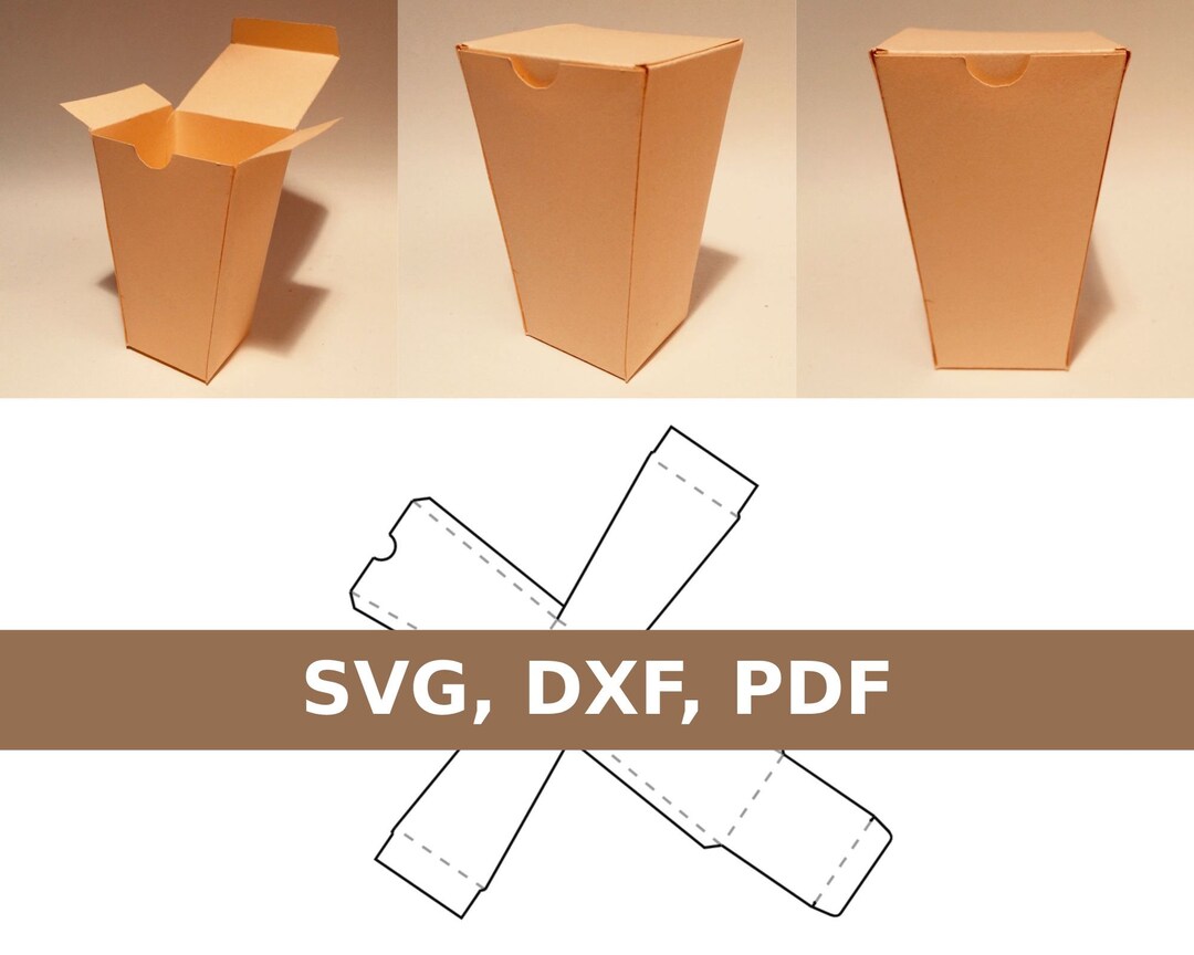 Cup Box Template Coffee Cup Box Cup Gift Box Plastic Cup Etsy