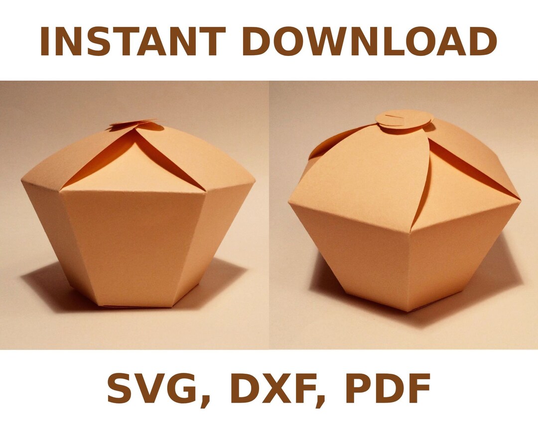 Cupcake Box Template Muffin Box Cupcake Gift Box Muffin Etsy