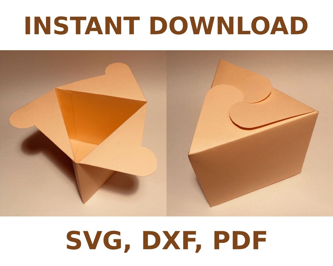 Triangle Box Template, Triangle Gift Box, Triangular Box, Triangular